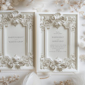 Barok Elegance Bruiloft Lijst Uitnodiging