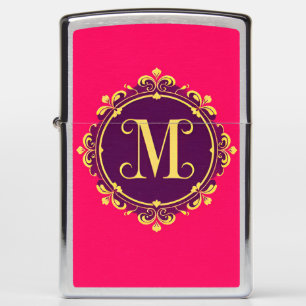 Barok Elegante Gouden Letter M Monogram Luxe