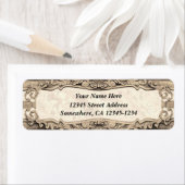 Barok geïnspireerd ontwerp - Aged Stone Etiket (Insitu)