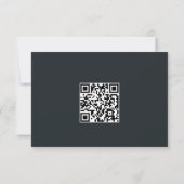 Barok geschilderd bloemig RSVP kaartje (Achterkant)