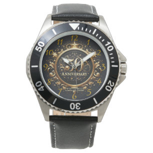 Barok goud: 50-jarig feestontwerp horloge