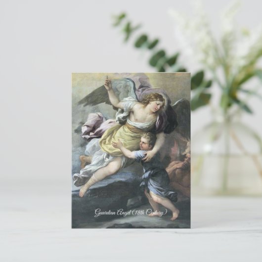 Barok Guardian Angel Briefkaart (Staand voorkant)