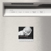 Barok in witte baby meisje foto magneet (Insitu (Vaatwasser))