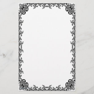 Barok in zwart Briefpapier