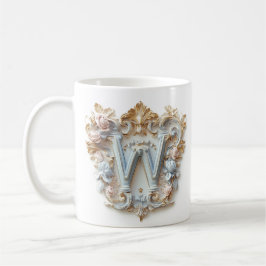 Barok Letter 'W' Mok voor een Koffie Prinses
