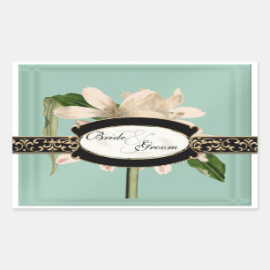 Barok Lily Gold Formele Favor Box Sticker
