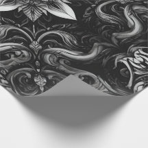 barok noir inpakpapier