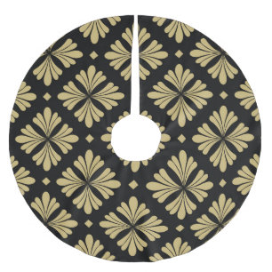 Barok ornament, bloemig patroon. kerstboom rok