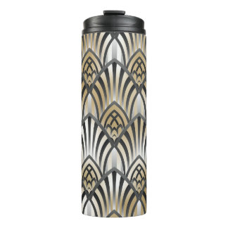 barok: ornamentaal naadloos patroon thermosbeker