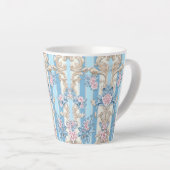 Barok pastelpatroon latte mok (Rechterhoek)