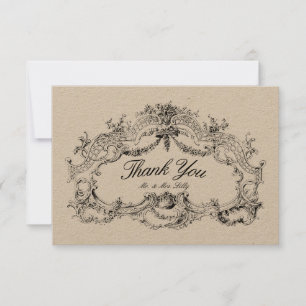 barok rococo bloemblaadje altaar grens bedankkaart