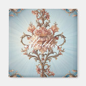 barok Roos Magneet (Voorkant)