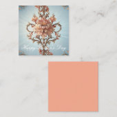 barok Roos Notitiekaartje (Voorkant / Achterkant)