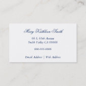  Barok Seashell Calling / Visitekaartje (Achterkant)