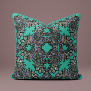 Barok Splendor Kussen in Emerald