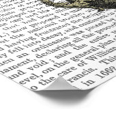 Barokballon met klok poster (Hoek)