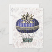 Barokballon met tempel briefkaart (Voorkant / Achterkant)