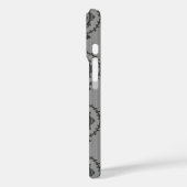 Barokbehang Grijs Case-Mate iPhone Case (Achterkant / Links)