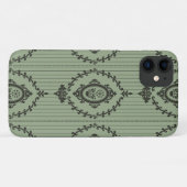 Barokbehang in het groen Case-Mate iPhone case (Achterkant (horizontaal))