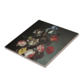Barokbloemen van Balthasar van der Ast Tegeltje (Zijkant)