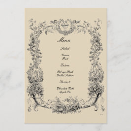  Barokische Rococo-grens met hart Menu