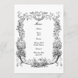  Barokische Rococo-grens met hart Menu