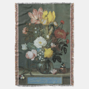 barokje, Bouquet van Bloemen in Glass Vase Deken