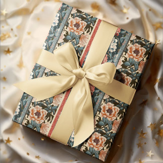 Barokke Bloom Antiek Behang Bloemen Cadeaupapier