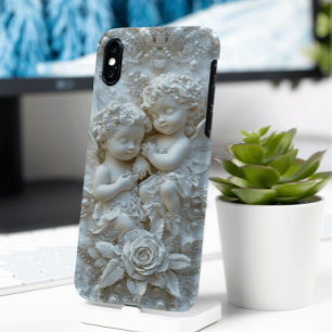 Barokke Cherubs/Angels 3D Look iPhone XS Max Hoesje