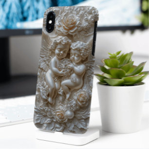 Barokke Cherubs/Angels 3D Look iPhone XS Max Hoesje