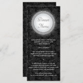 Barokke Ebony Plaque Menu Rack Kaart (Voorkant / Achterkant)