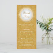Barokke Golden Plaque Menu Rack Kaart (Staand voorkant)