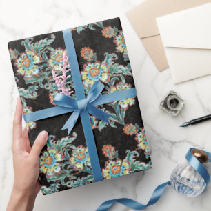 Barokke Gouden Bloemrijke Elegant Cadeaupapier