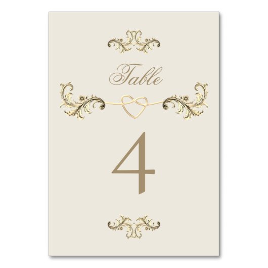  barokke gouden bruiloft kaart (Achterkant)