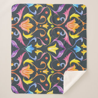 Barokke helderheid: kleurrijke  charme. sherpa deken