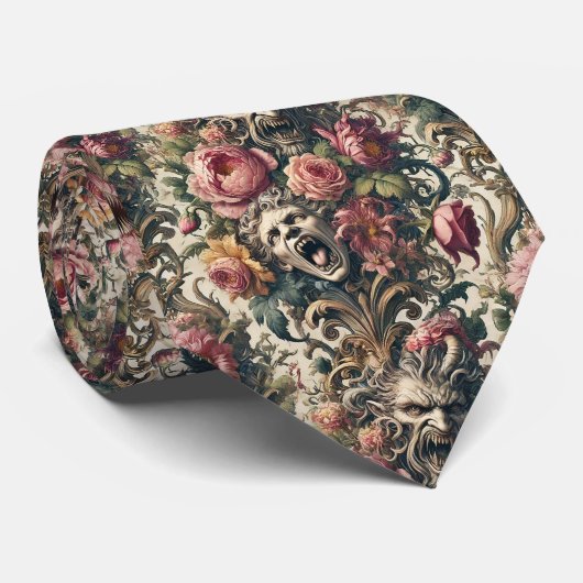 Barokke Hongerpijnen - Gotisch Victoriaans Stropdas (Opgerold)