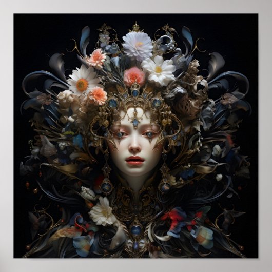 Barokke kunst digitale print (Voorkant)