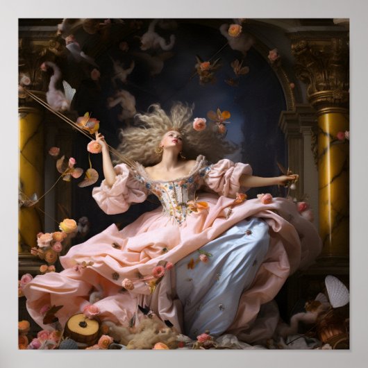 Barokke kunst digitale print (Voorkant)