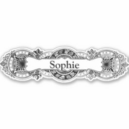 Barokke op maat gesneden vinylsticker sticker