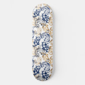 Barokke Retro Klassieke Patroon Skateboard (Voorkant)