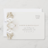 Barokke RSVP-kaart voor bruiloft Kaart (Achterkant)