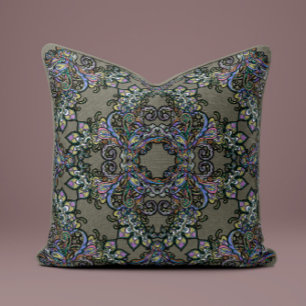 Barokke Splendor Kussen in Stone Grey