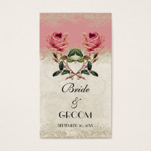 Barokke stijl Roos Favor Gift Labels Visitekaartjes