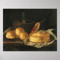 barokke stilleven met brood, kunst, am