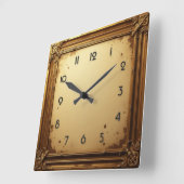 barokke Vintage Vierkante Klok (Hoek)