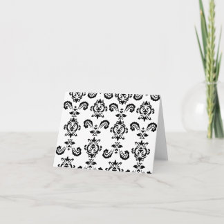 Barokke zwarte briefkaarten (blanco binnenkant)