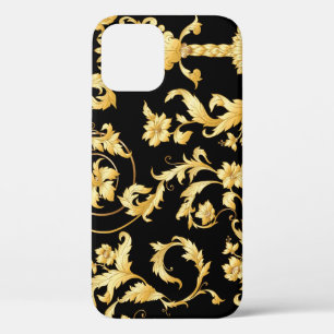 Barokrococo, Victoriaans bloemmotief. iPhone 12 Hoesje