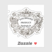  barokrococo Victoriaans Sjabloon Sticker (Vel)