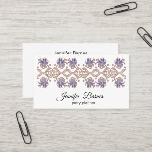 Barokstijl floral element. visitekaartje