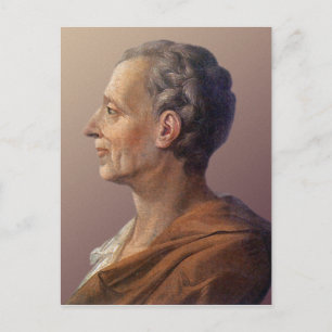Baron de Montesquieu Briefkaart
